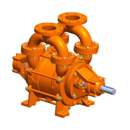 Bomba de vacio de anel liquido de simples estagio